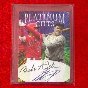 Shohei Ohtani Babe Ruth Facsimile Autograph Card